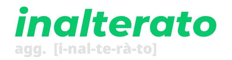 inalterato