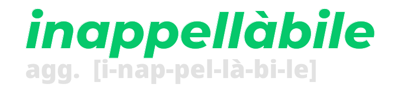 inappellabile