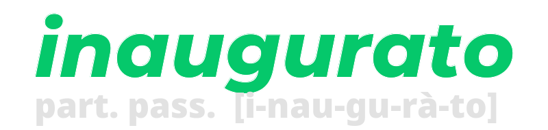 inaugurato