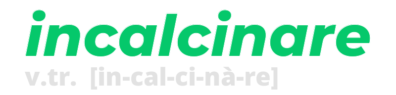 incalcinare