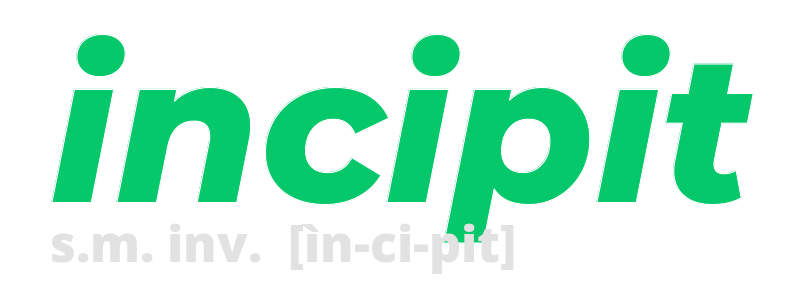 incipit