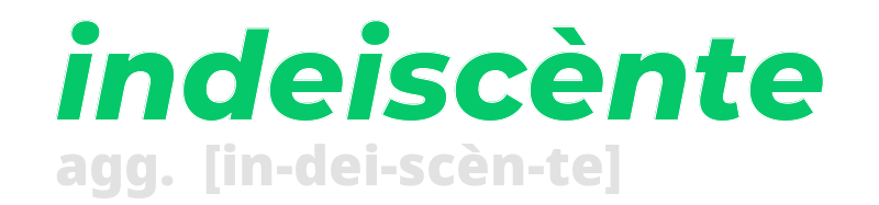 indeiscente