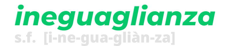 ineguaglianza