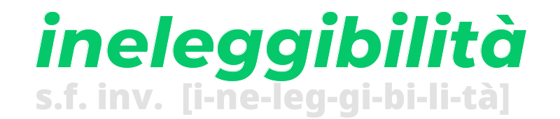 ineleggibilita