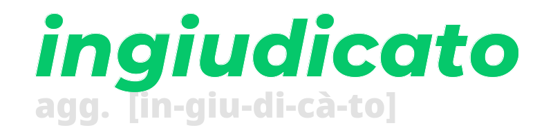 ingiudicato