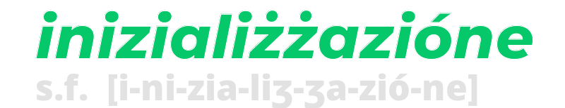 inizializzazione