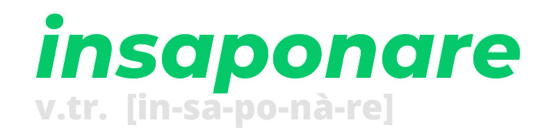 insaponare