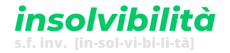 insolvibilita