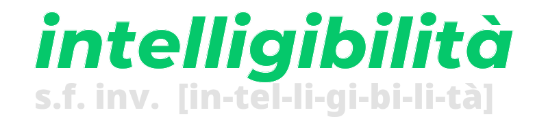 intelligibilita