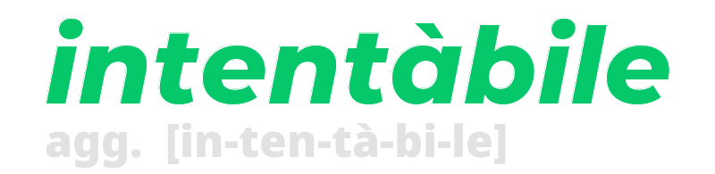 intentabile