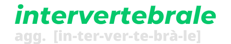 intervertebrale