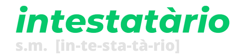 intestatario