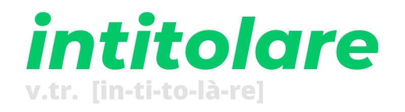 intitolare