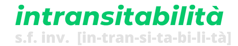 intransitabilita