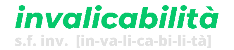 invalicabilita