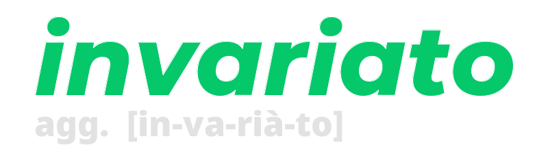 invariato