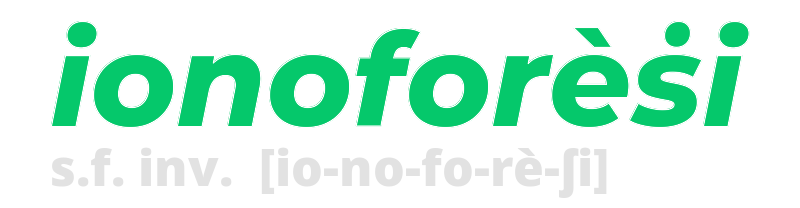 ionoforesi