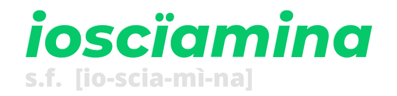 iosciamina