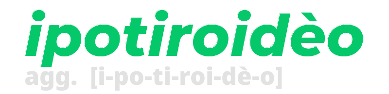 ipotiroideo