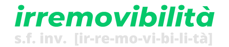 irremovibilita