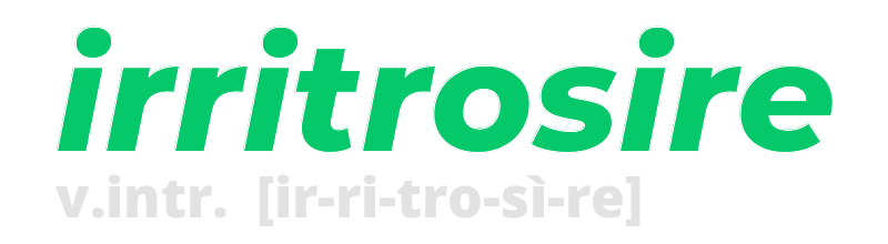 irritrosire