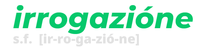 irrogazione