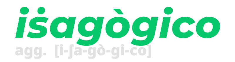 isagogico