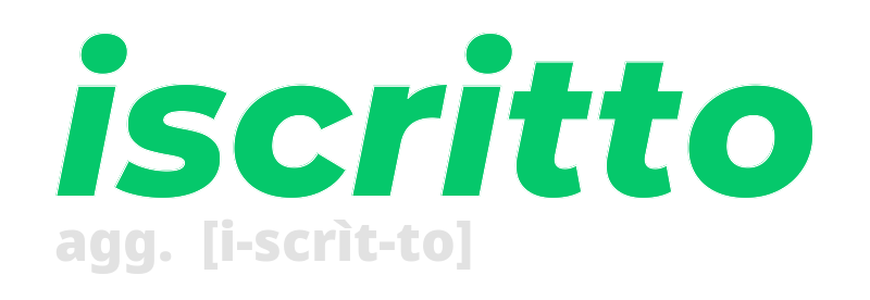 iscritto