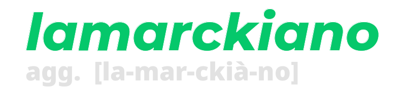 lamarckiano