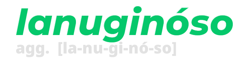 lanuginoso