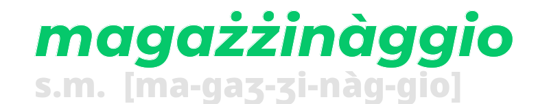 magazzinaggio