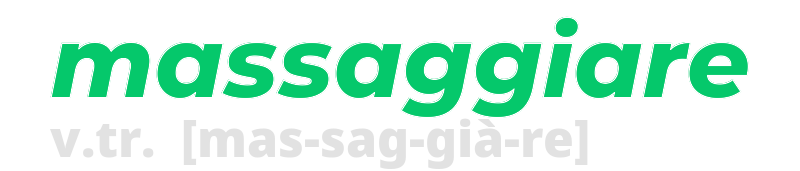 massaggiare