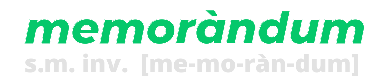 memorandum