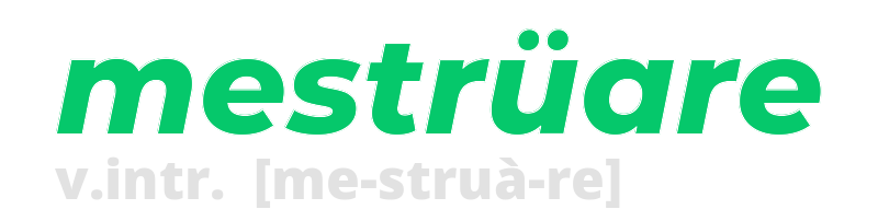 mestruare