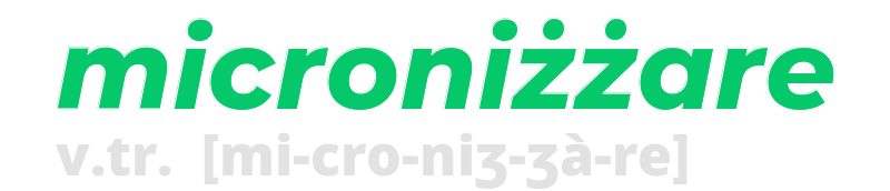 micronizzare