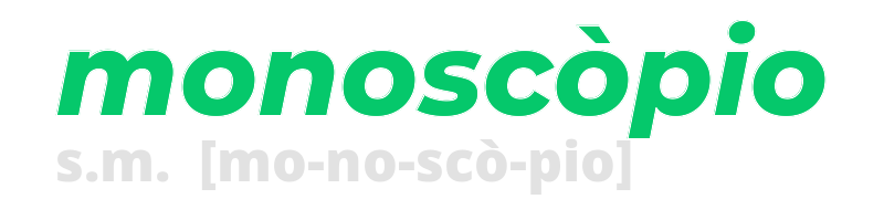 monoscopio