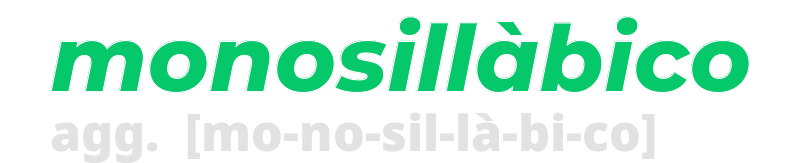 monosillabico