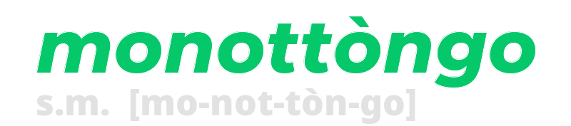 monottongo