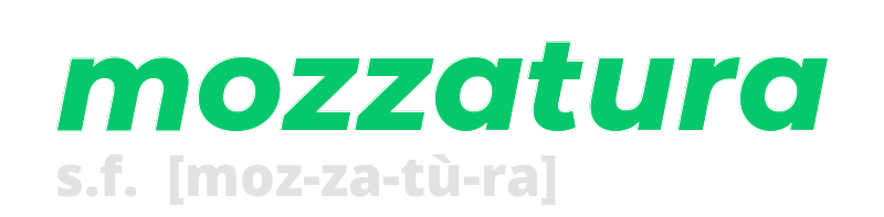 mozzatura