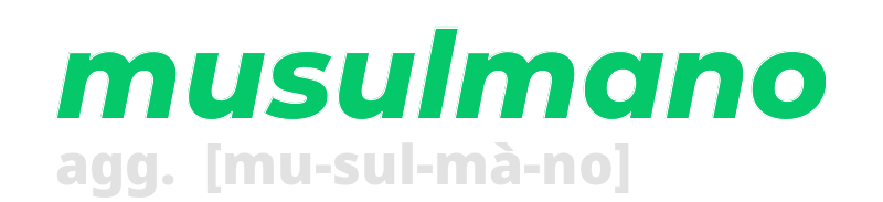 musulmano