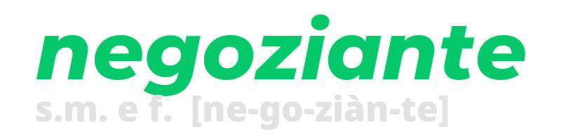 negoziante