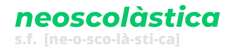 neoscolastica