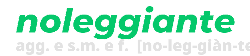 noleggiante