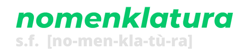 nomenklatura