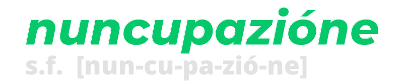 nuncupazione