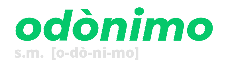 odonimo