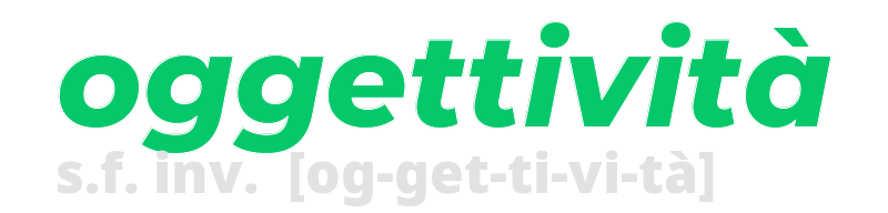 oggettivita