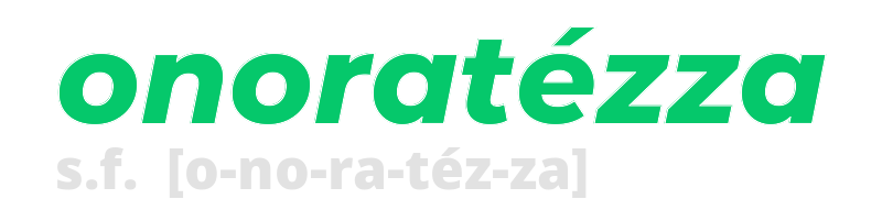 onoratezza