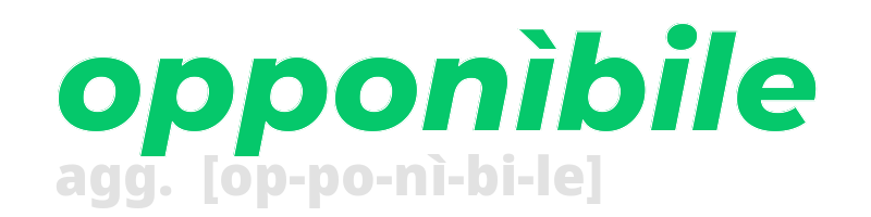 opponibile