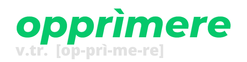 opprimere